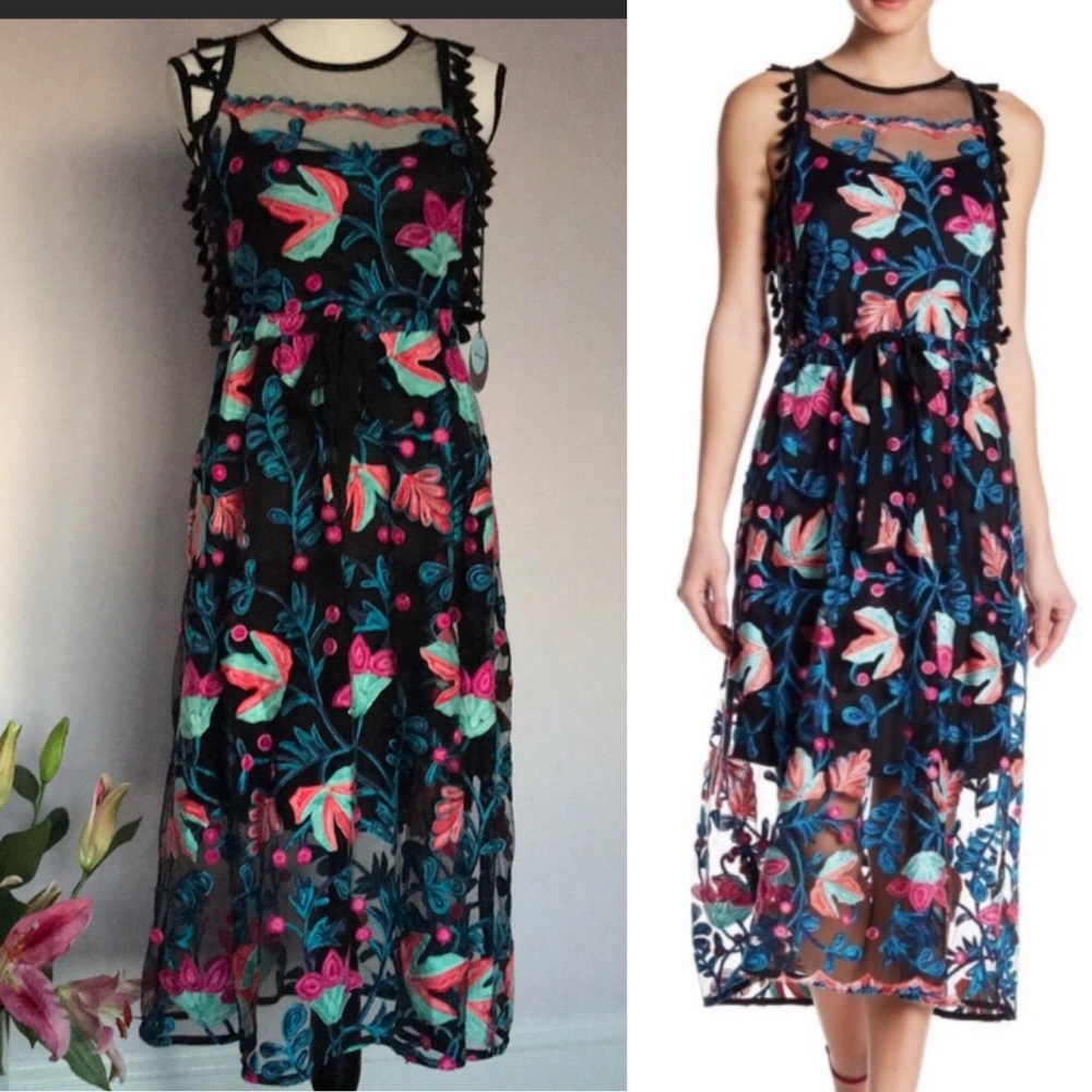 Anthropologie Eva Franco Sage Floral Dress